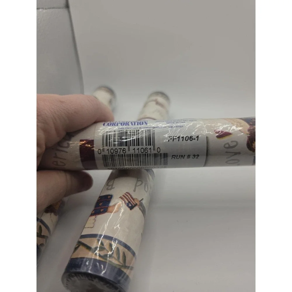 3 Sealed Rolls Chesapeake God Bless America Wallpaper Border Americana FF1106-1